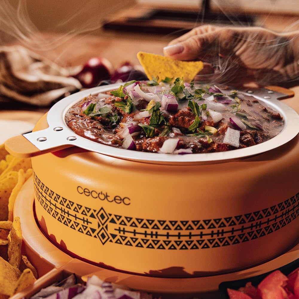 Cecotec Taco Maker Fun Taco Andale 40W Central Container 600ml Attractive Design for Kids 4 Compartments and 4 Silicone Moulds
