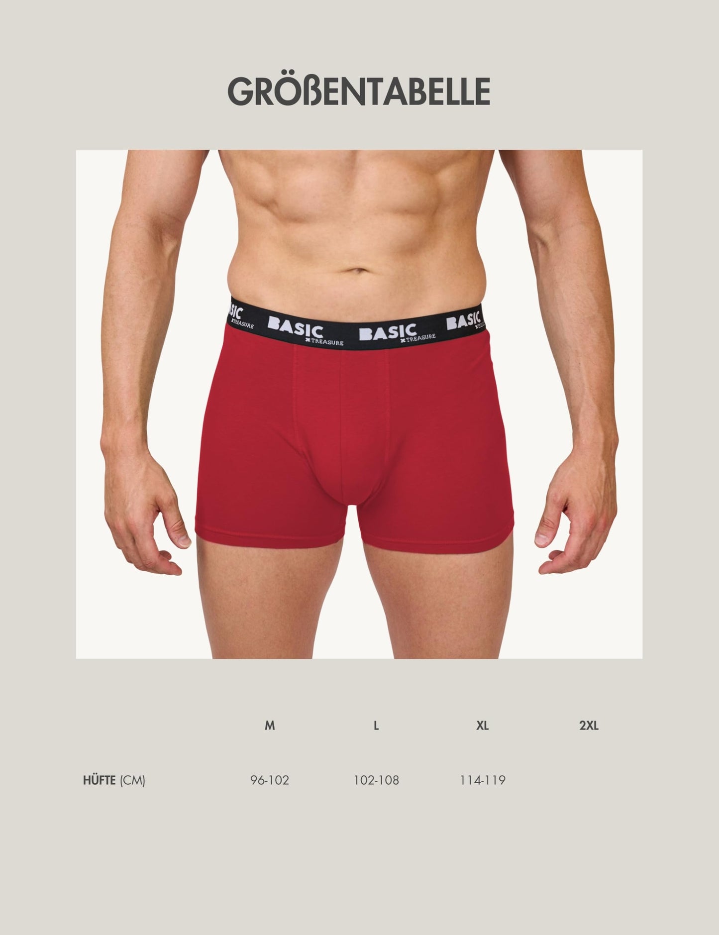 Basic Treasure 8/9-Pack Men’s Boxer Shorts