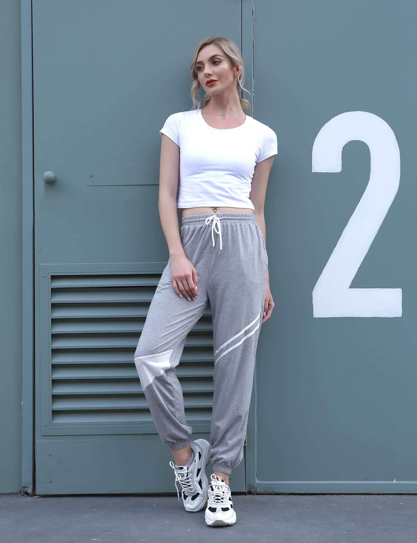 Sykooria Women's High Waist Jogging Pants