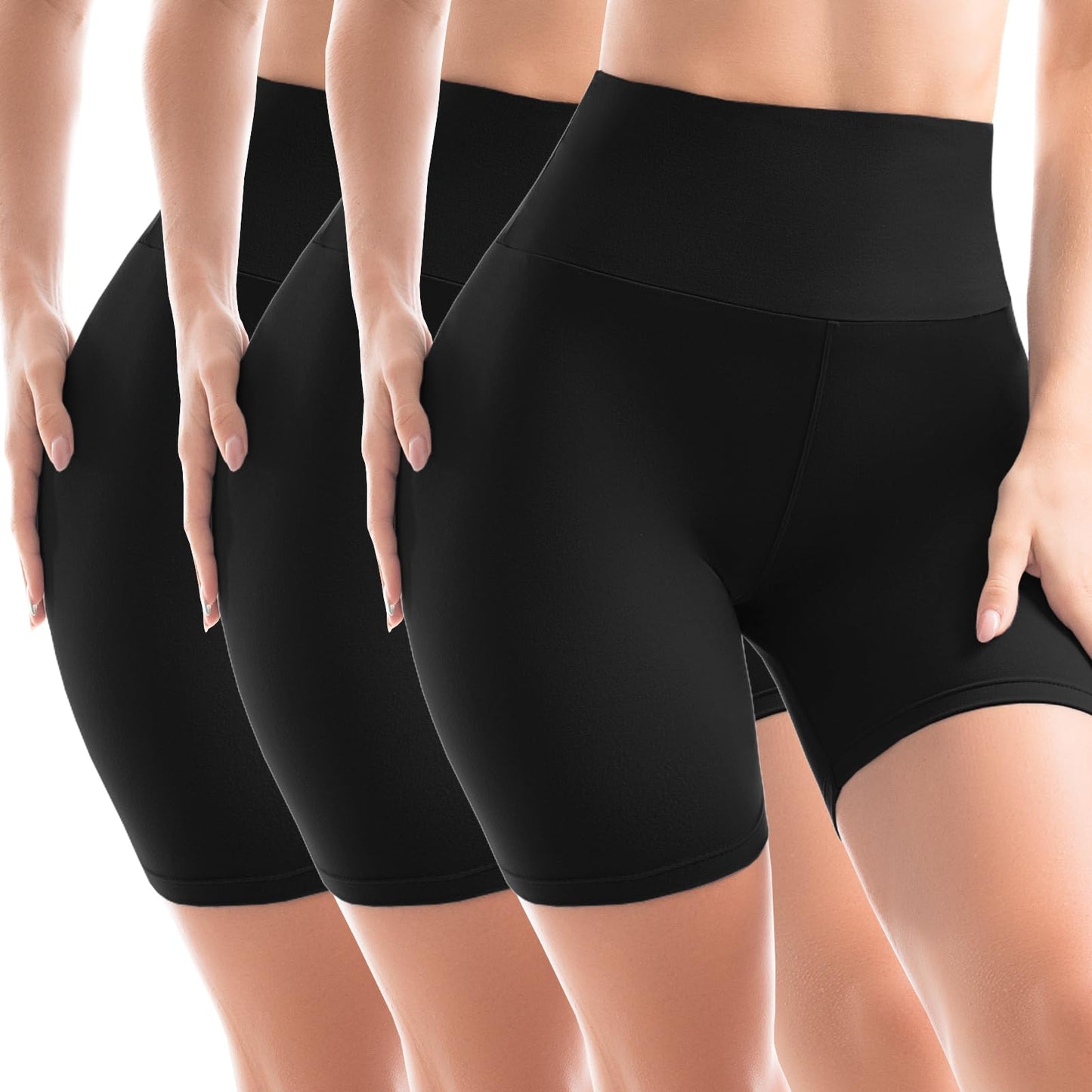 Women's High-Waist Cycling Shorts – Comfortable, Opaque Leggings for Yoga & Fitness