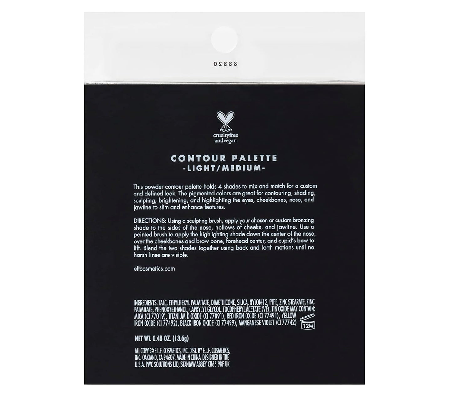 e.l.f. Contour Palette – Sculpt Shape Define Illuminate (Light/Medium)