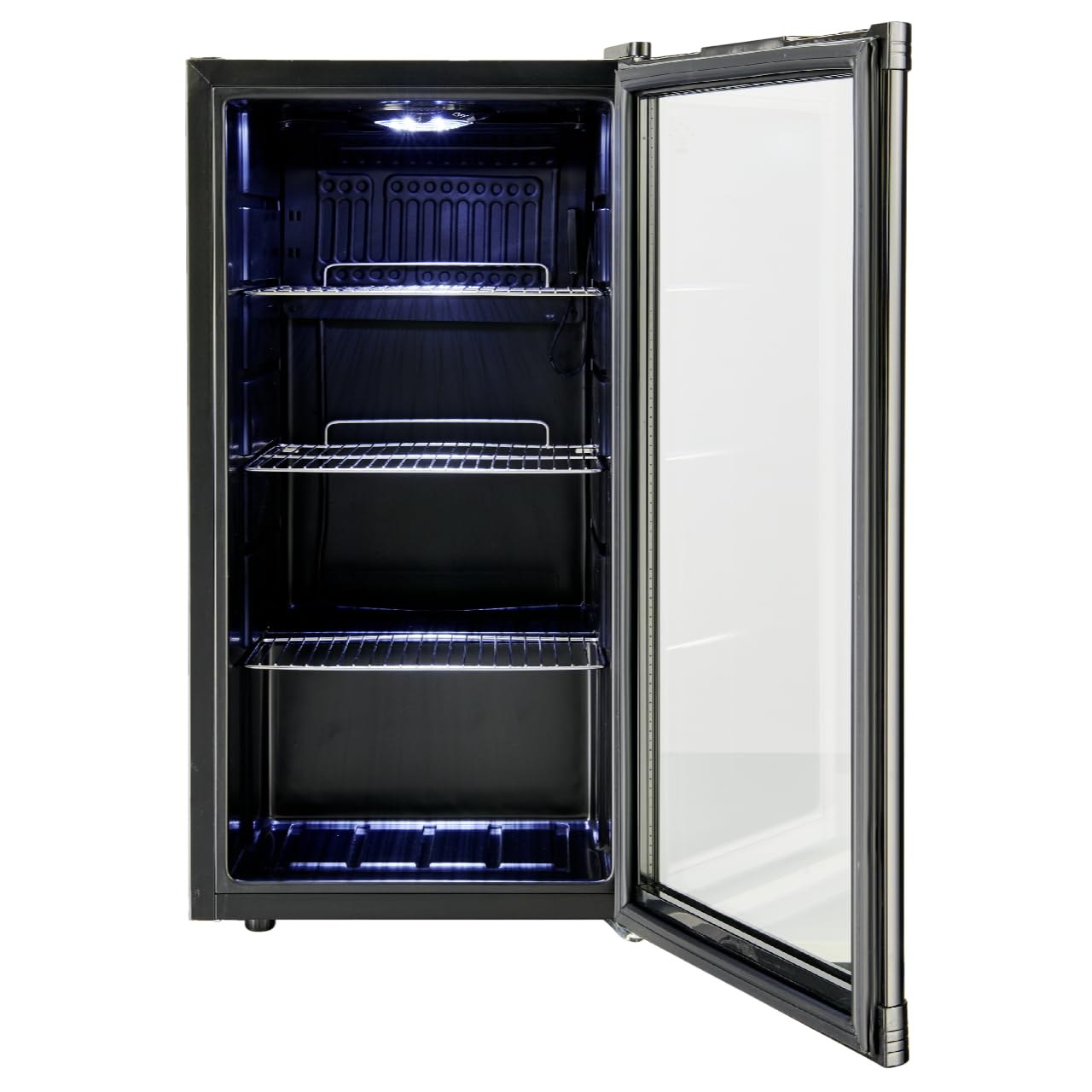 METRO Professional Minibar GPC1046, stainless steel/glass, 46 L, black