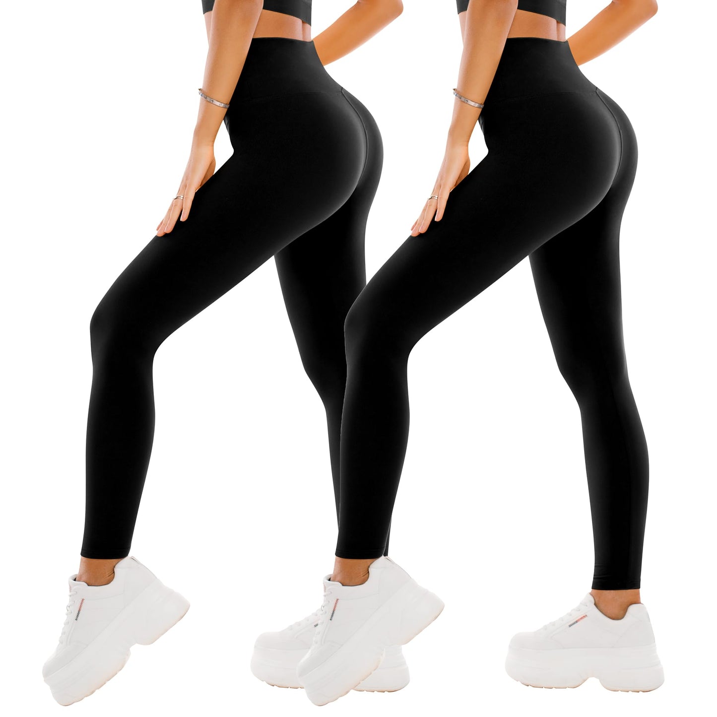 SINOPHANT 2-Pack High Waist Leggings for Women