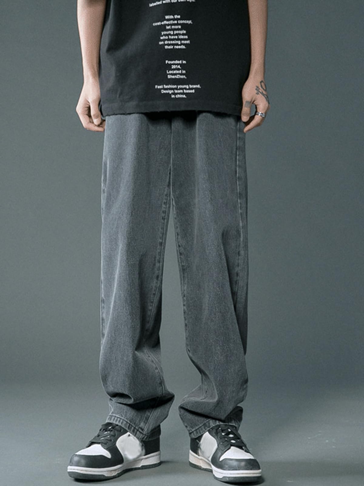 WANLAI Men’s Y2K Baggy Jeans