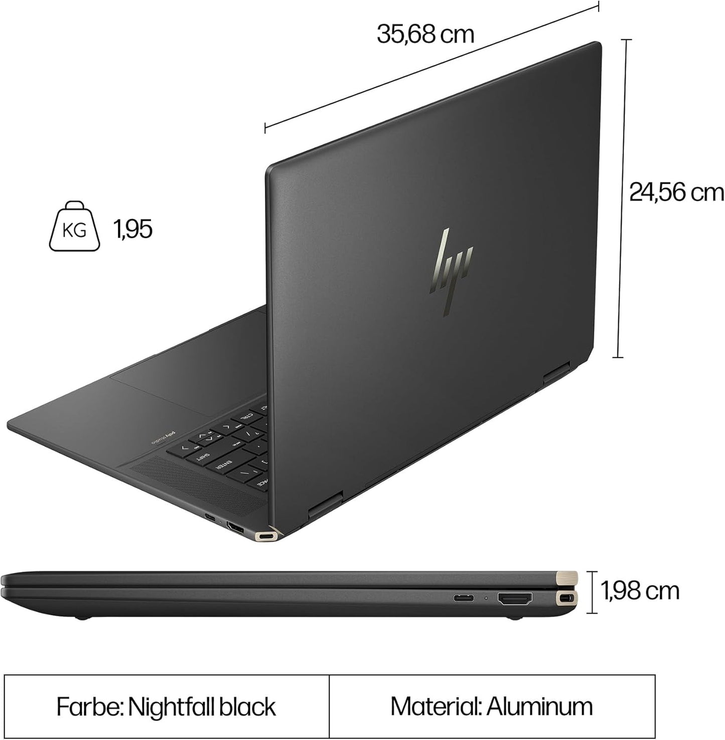 HP Spectre x360 16" WQXGA Touch, Intel Ultra 7, 2-in-1 Laptop