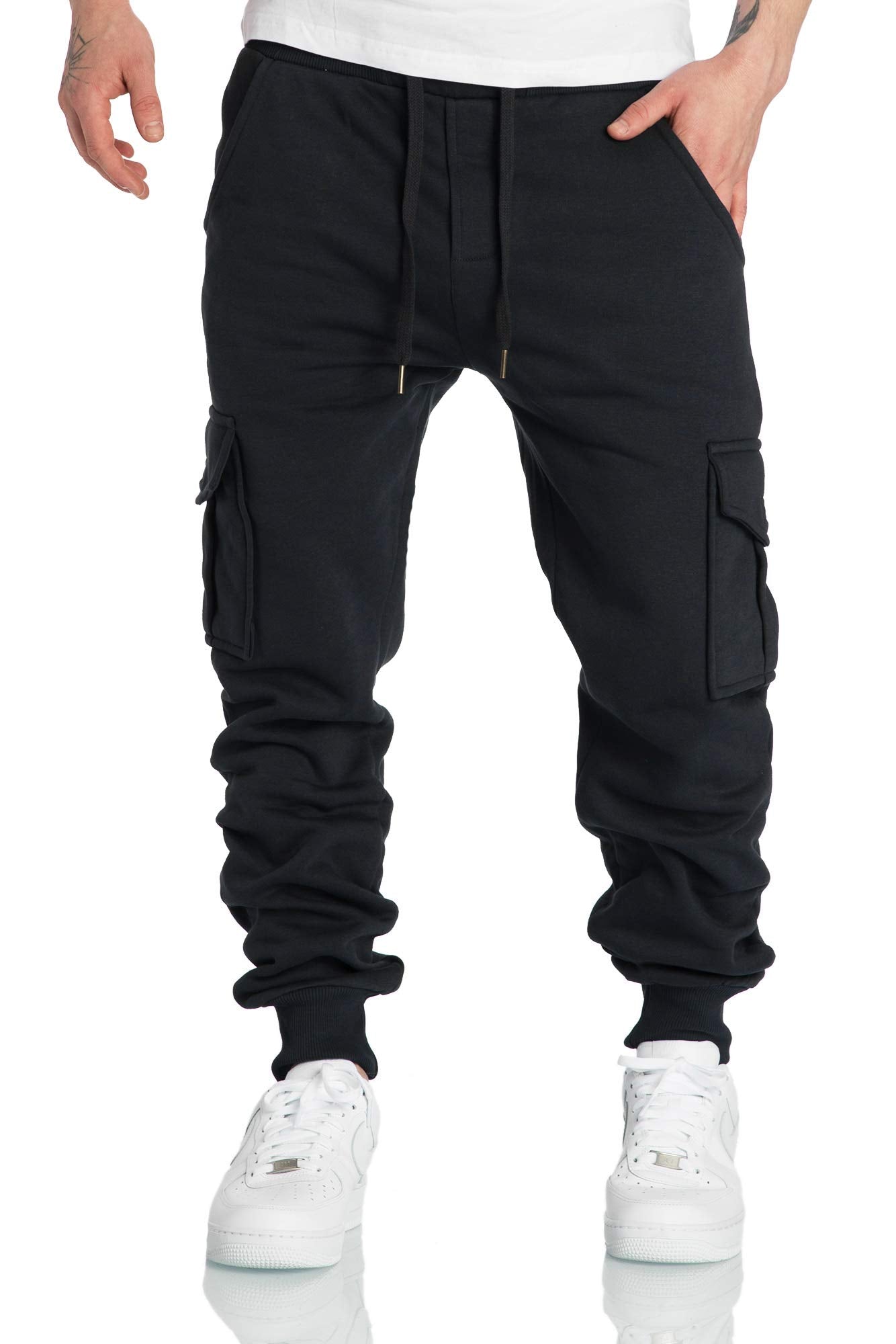 Amaci&Sons Men’s Cargo Jogger Sweatpants – Athletic Training Pants