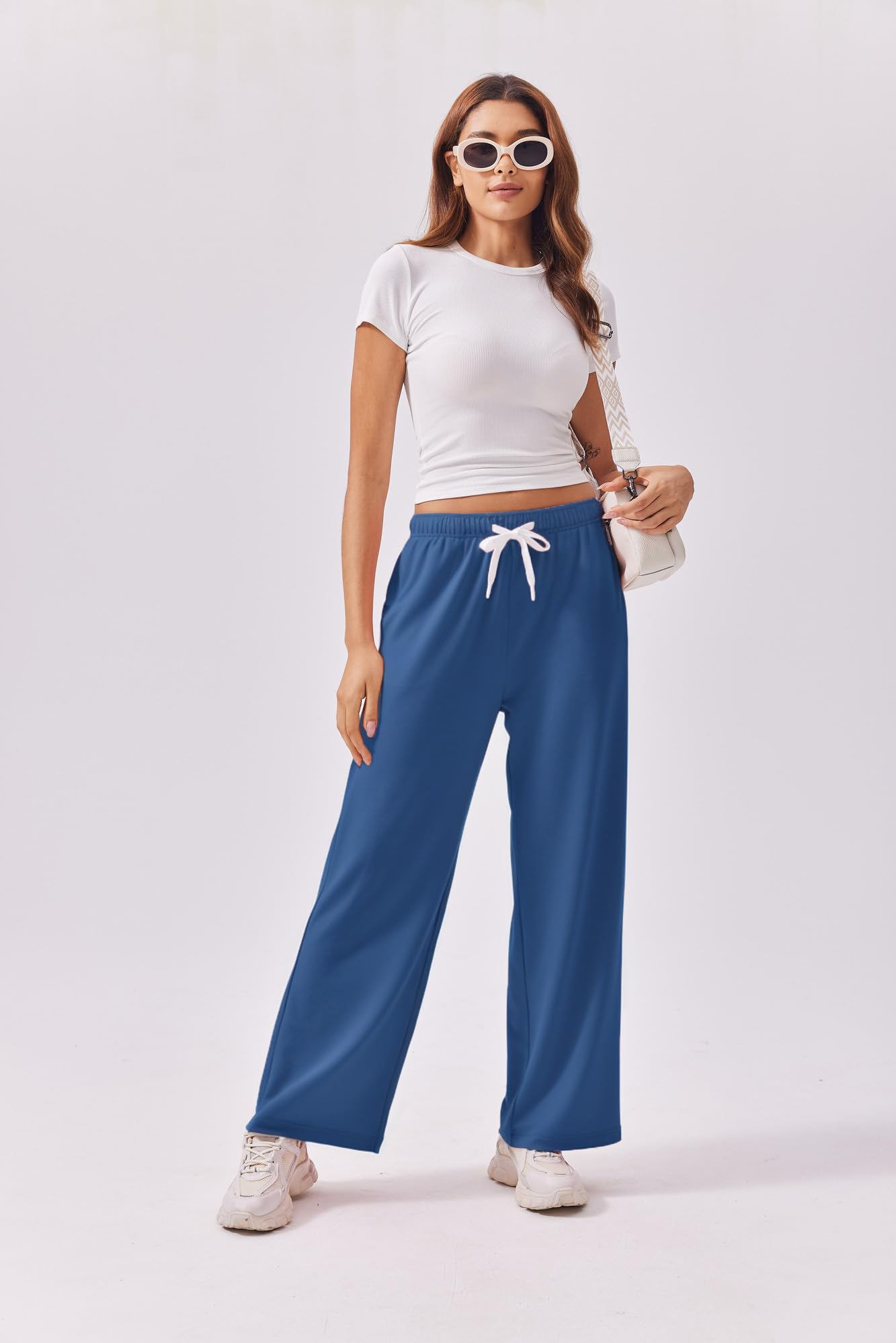 PINSPARK Women’s Jogger Pants – High-Waist Baggy Sweatpants