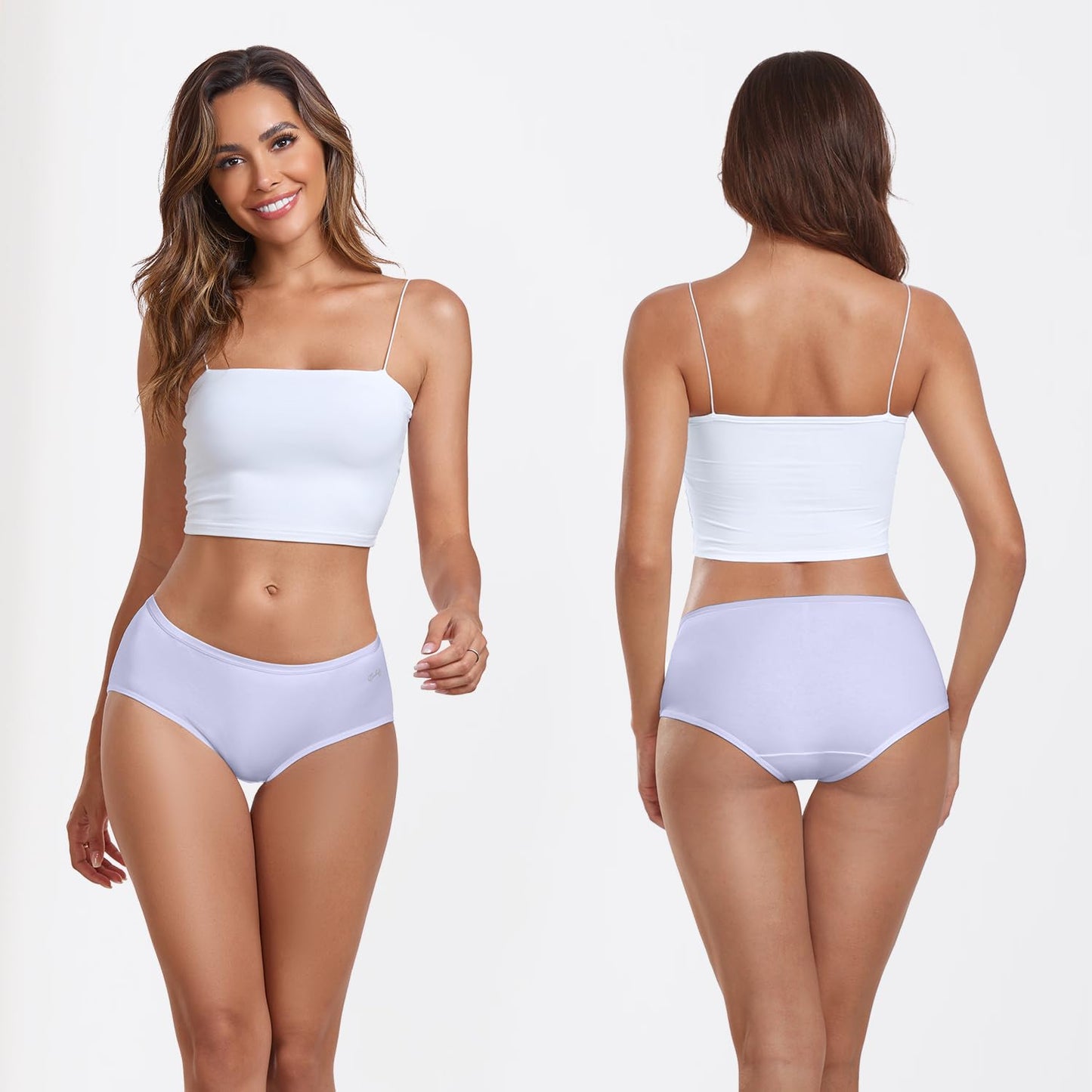 Coskefy Women’s Underpants 6-Pack Soft Cotton