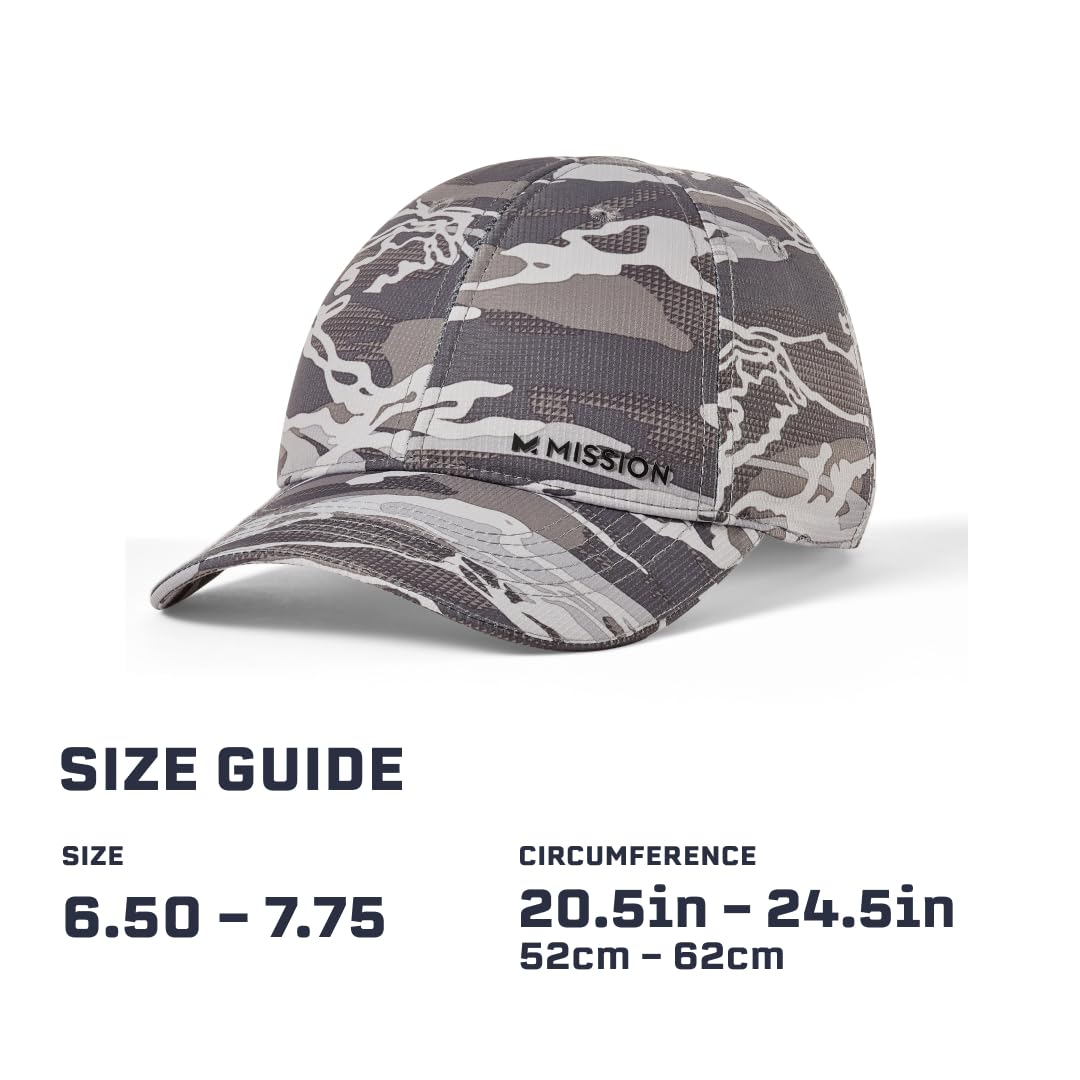 MISSION Cooling UPF Performance Hat - Unisex One Size Cap for Workouts, Golf & Running - Sweat & Water Activated Technology