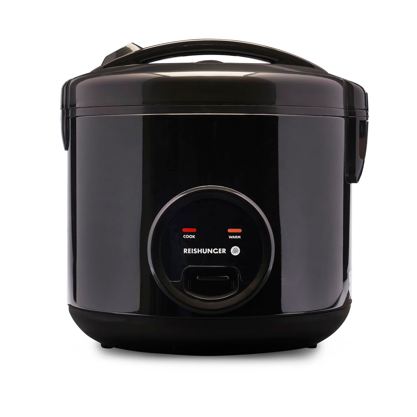 REISHUNGER Reiskocher & Dampfgarer mit Keramikbeschichtung - 1,2 L, Schwarz - Für 1-6 Personen - Schnelle Zubereitung ohne Anbrennen - Mit Warmhaltefunktion inkl. Dämpfeinsatz, Löffel & Messbecher