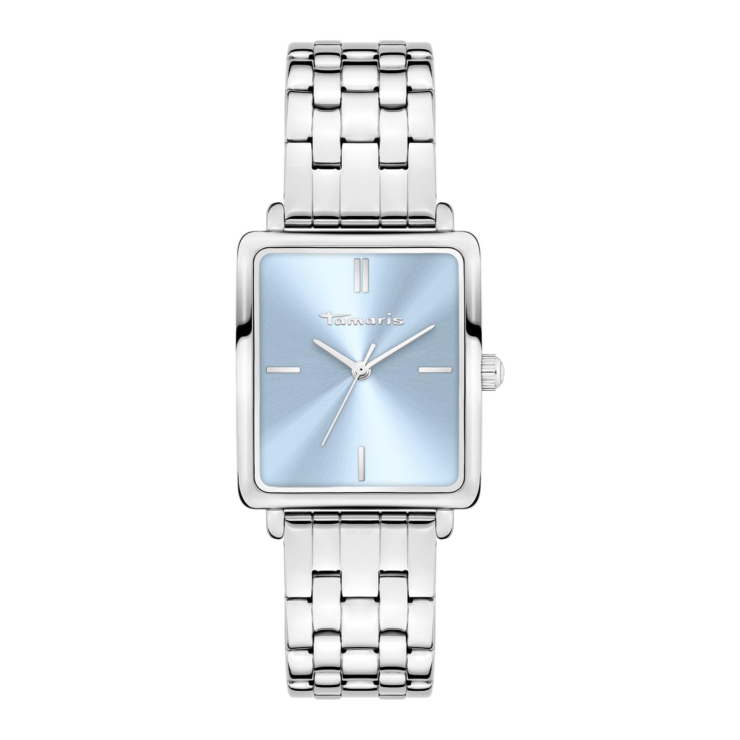 Tamaris ladies analogue wristwatch with quartz movement made of stainless steel with stainless steel bracelet