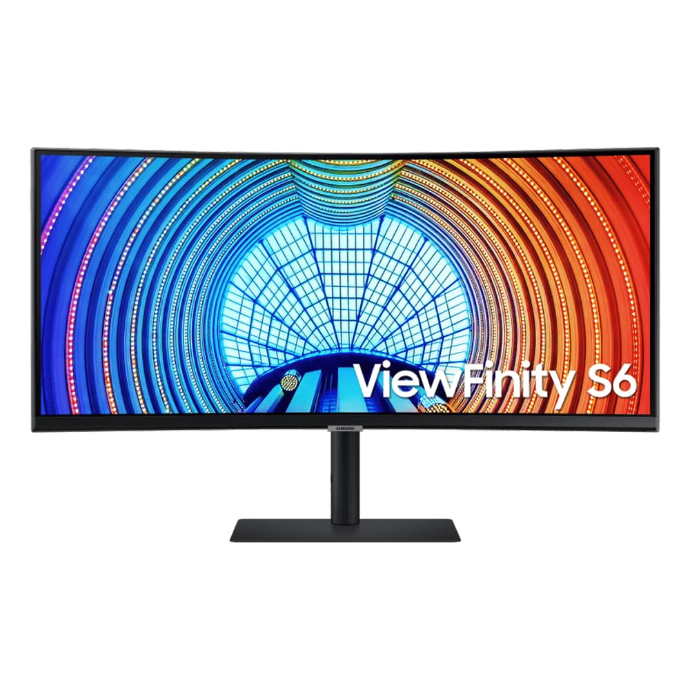 Samsung ViewFinity S50C Monitor S34C500GAU, 34 Zoll, VA-Panel, Ultra WQHD Auflösung, Eco Saving Plus, AMD Freesync, HDR10, 5 ms Reaktionszeit, Bildwiederholrate 100 Hz, Schwarz