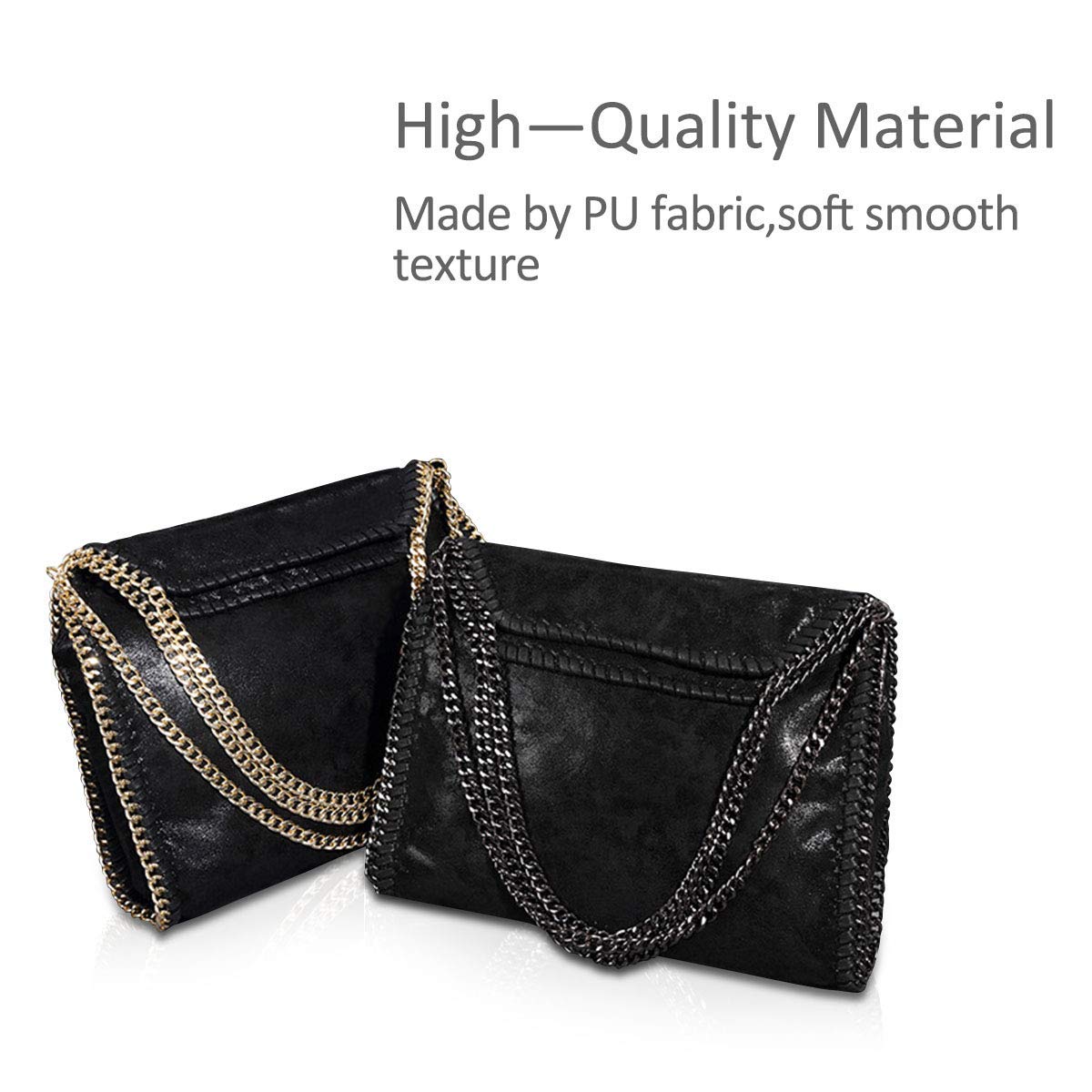 Women’s Chain Crossbody Bag – Large Hobo Shoulder Bag