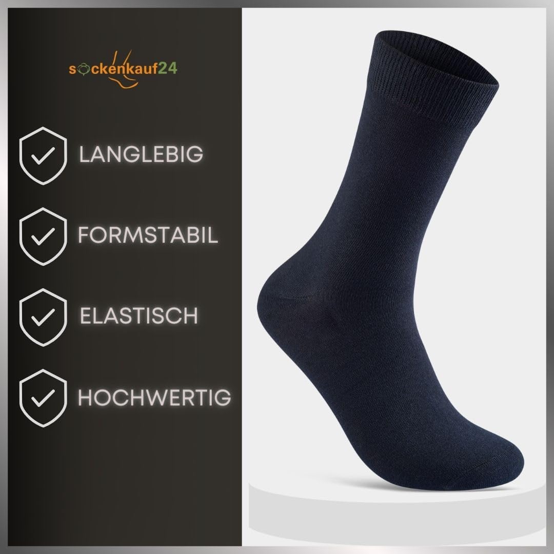 Men’s Business Socks – 10-Pack Breathable Cotton Dress Socks
