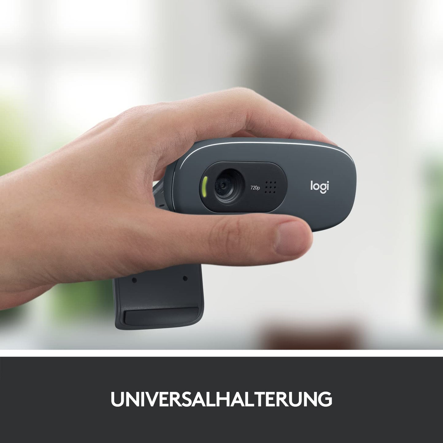 Logitech Brio 100 Full HD-Webcam für Meetings und Streaming, Auto-Lichtausgleich, integriertes Mikrofon, Abdeckblende, USB-A, für Microsoft Teams, Google Meet, Zoom und mehr - Graphit
