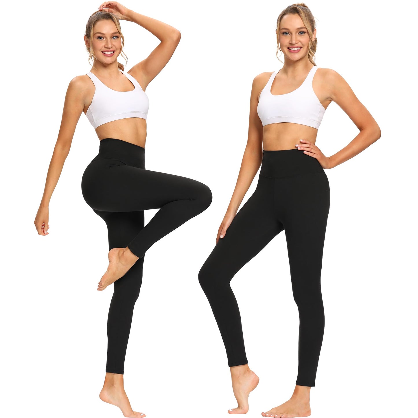 FOTOCITI Women’s High Waist Elastic Sport Leggings – Stretchy Fitness & Yoga Pants