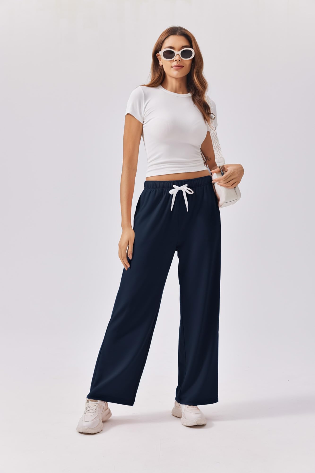 PINSPARK Women’s Jogger Pants – High-Waist Baggy Sweatpants
