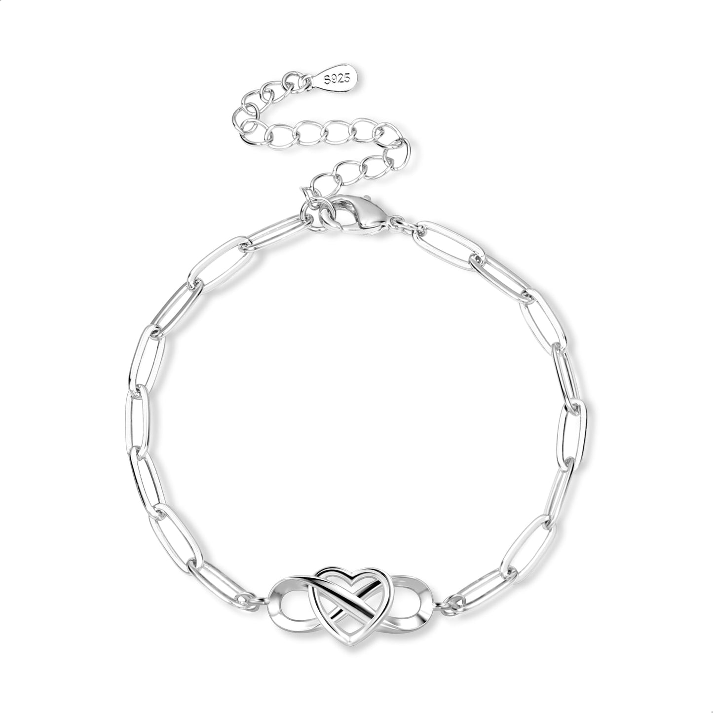 ASH'S CHOICE Double Heart Chain Bracelet
