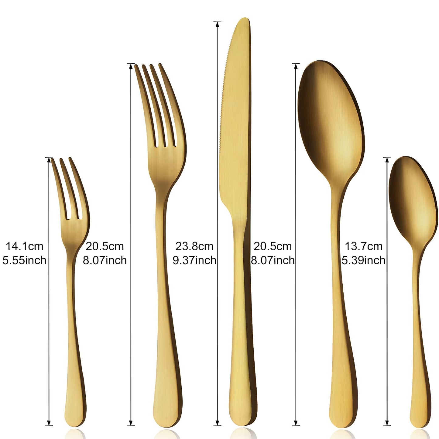BEWOS Besteck Set für 6 Personen, 30 teilig Essbesteck Set inkl. Messer, Gabel, Löffel, Besteck Edelstahl Spiegelpoliert, Spülmaschinenfest