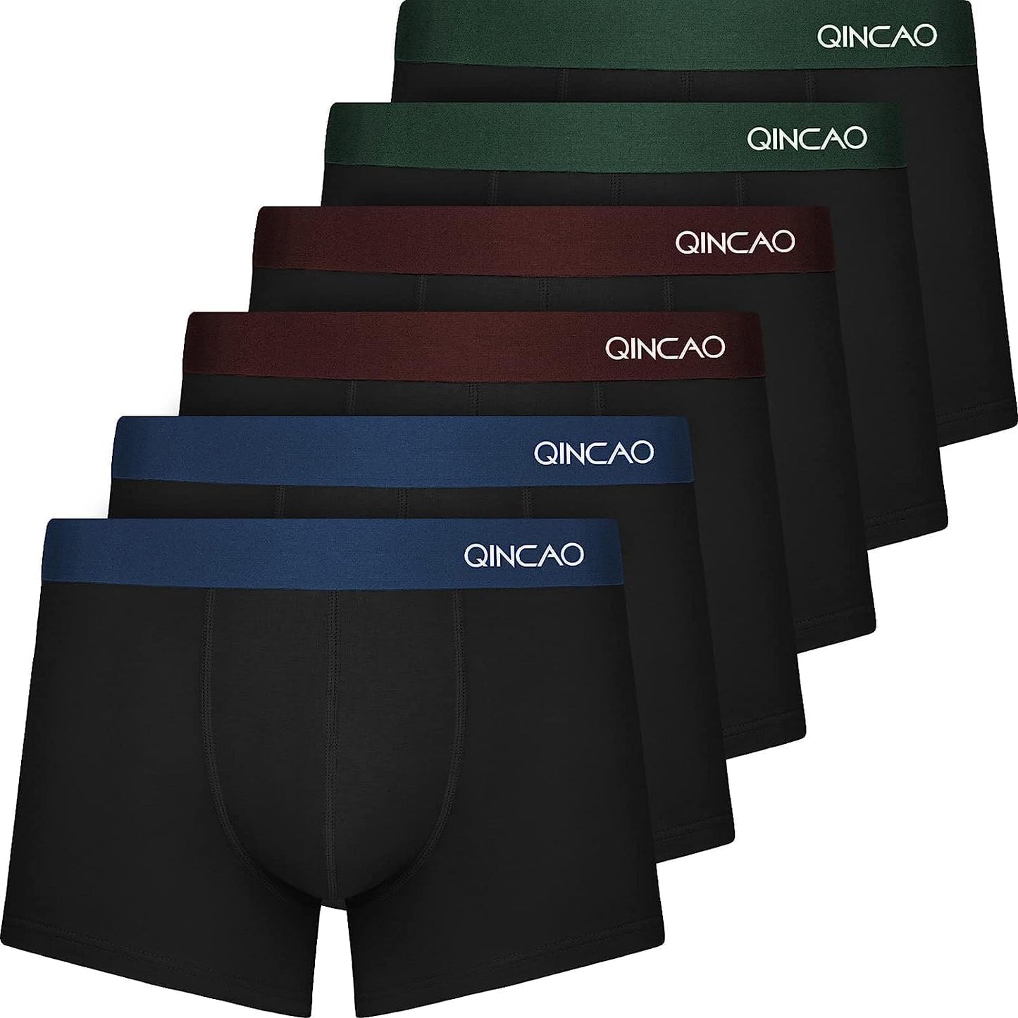 QINCAO Men’s Boxer Shorts 6-Pack