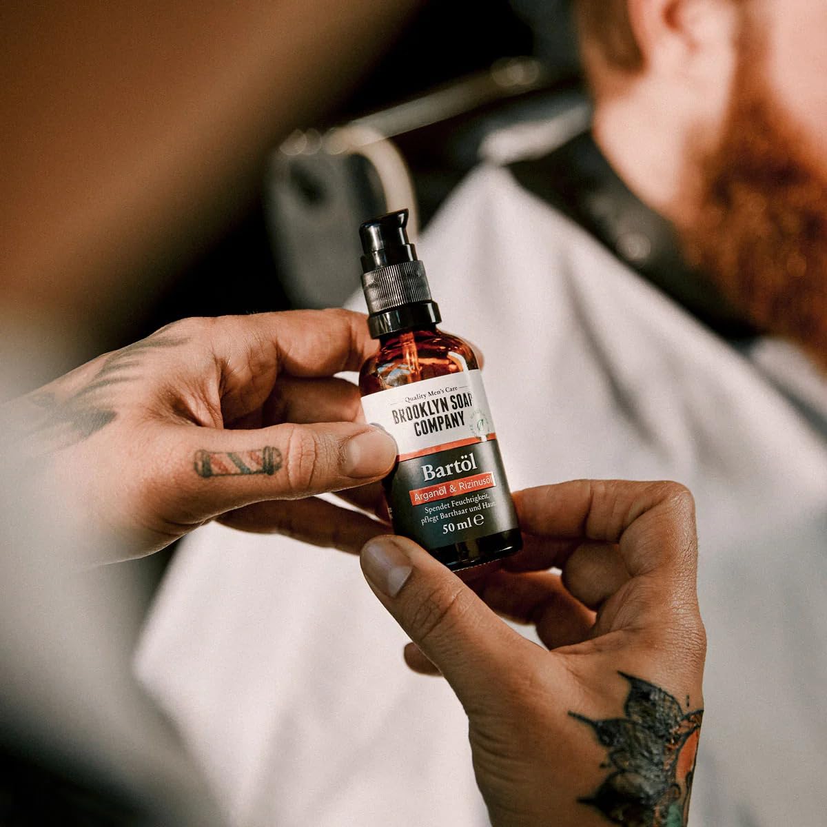 Bartöl (50ml) · BROOKLYN SOAP COMPANY · Beard Oil für Herren· Tägliche Bartpflege für einen weicherer Bart & weniger Jucken ✓