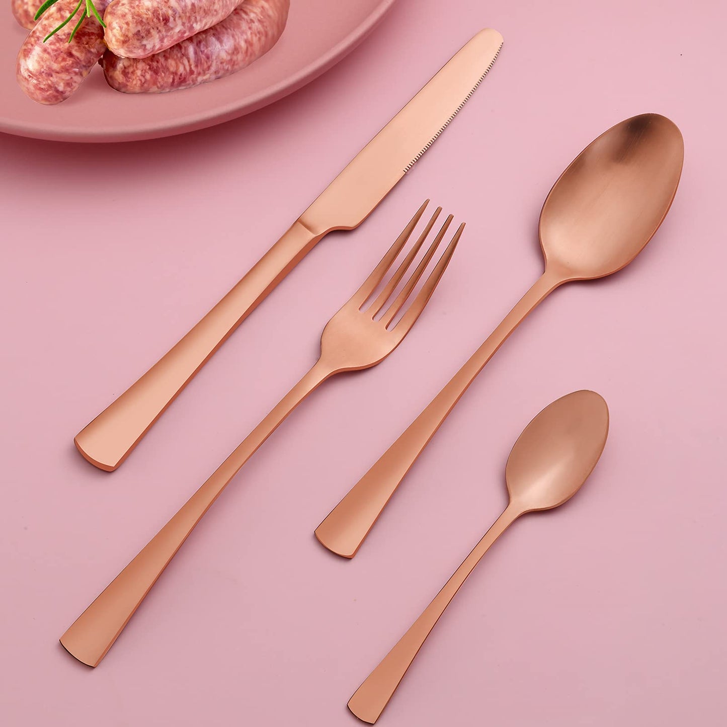 Bestdin Besteck Set 6 Personen, 30 teilig Edelstahl Besteckset, Essbesteck Set mit Messer Gabel Löffel, Hochwertiges Edelstahlbesteck, Spülmaschinenfest.