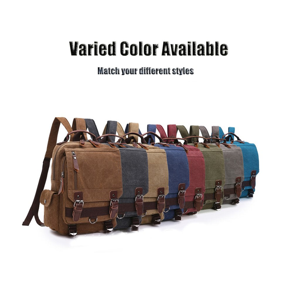 LOSMILE Vintage Canvas Backpack for Men & Women