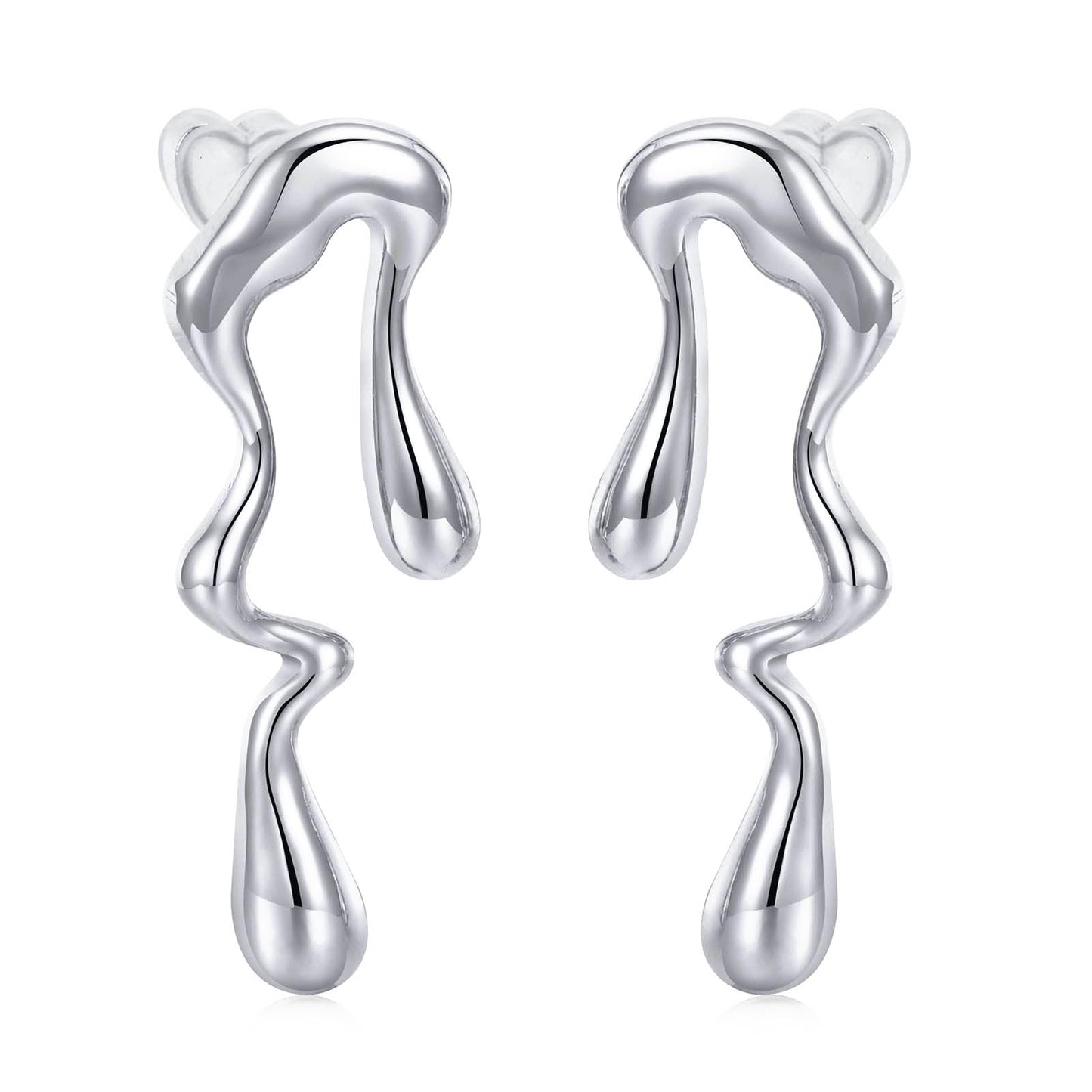 18K Gold Drop Earrings for Women
