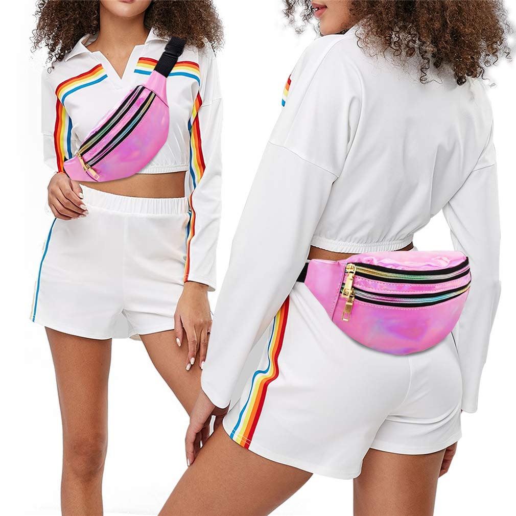 Waterproof Fashion Waist Bag – Reflective Fanny Pack