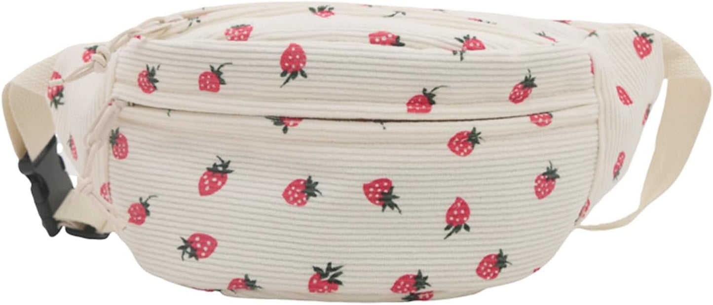 GUTERTOP Corduroy Waist Bag – Small & Stylish Crossbody for Women