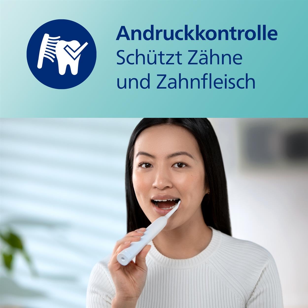 Philips Sonicare 3100 elektrische Zahnbürste, Schallzahnbürste, Andruckkontrolle und Timer, Sugar Rose und Schwarz, Zweierpack, Modell HX3675/15