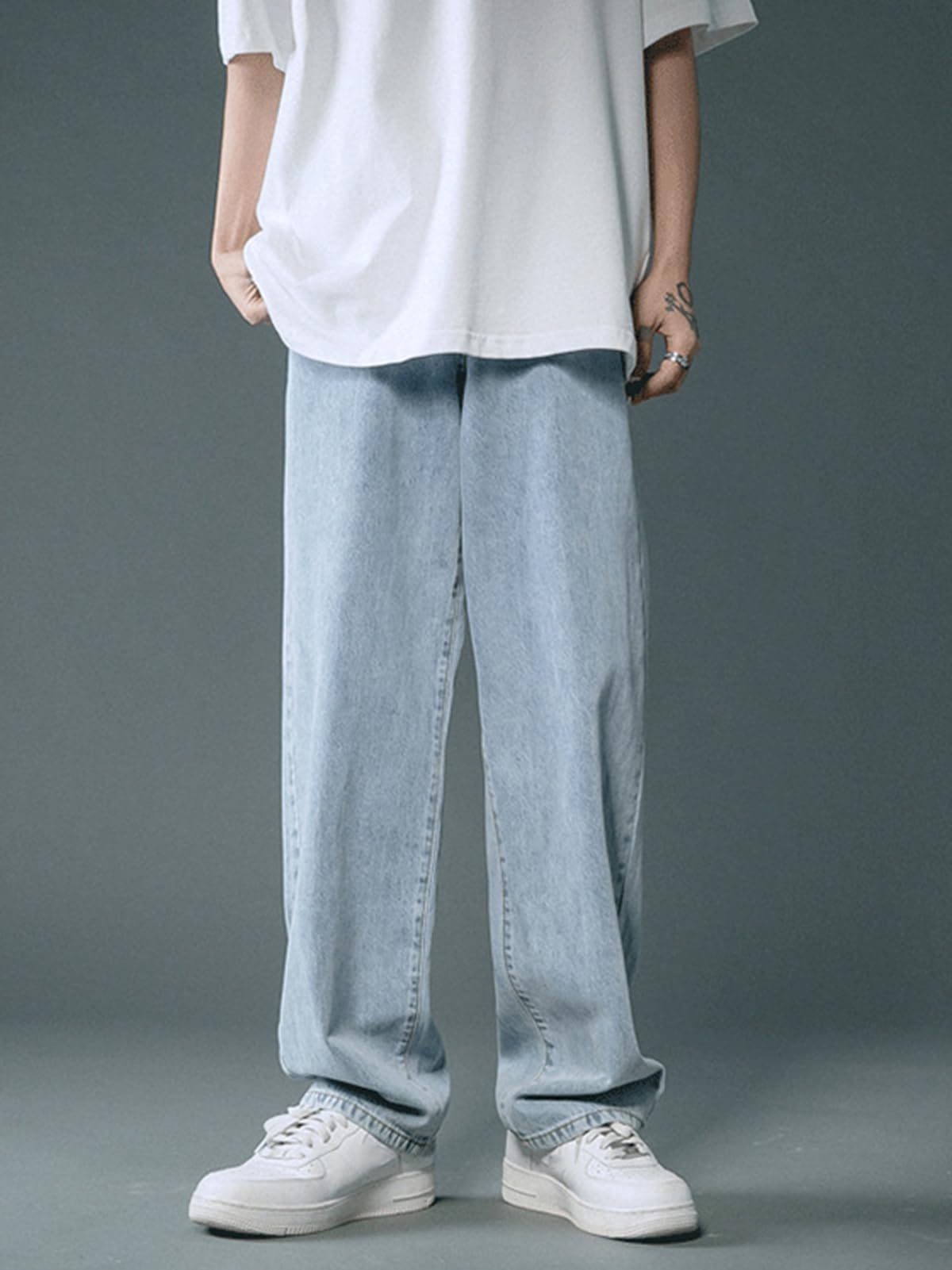 WANLAI Men’s Y2K Baggy Jeans