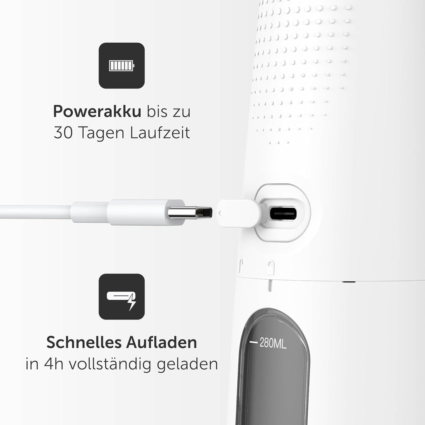 Wondersmile Schallzahnbürste PRO - Testsieger 2023-100 Tage risikofrei testen - Elektrische Zahnbürste mit 4 Putzprogrammen - Ultraschallzahnbürste mit smarten Bürstenkopf (1er Set, Ultimate Black)