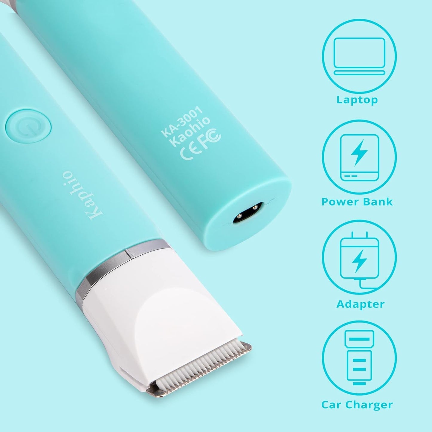 Bikini Trimmer für Frauen Schamhaare 2 in 1 Eletctric Rasierer für Frauen Wiederaufladbarer Eletctric Rasierer für Frauen IPX7 Wasserdicht Bikini Trimmer für Achselbein Arm Körper Gesicht (Roségold)