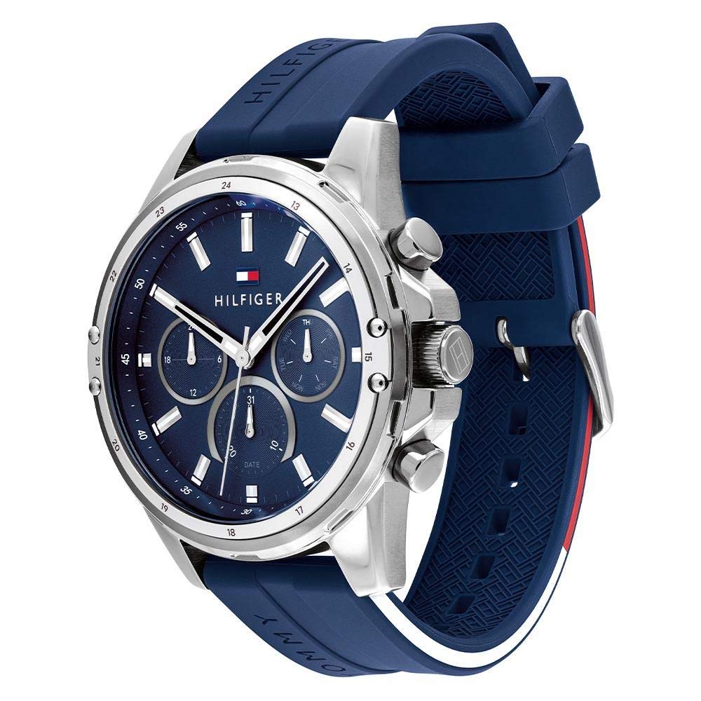Tommy Hilfiger Multi Zifferblatt Quarz Uhr für Herren mit Edelstahl- oder Silikonarmband