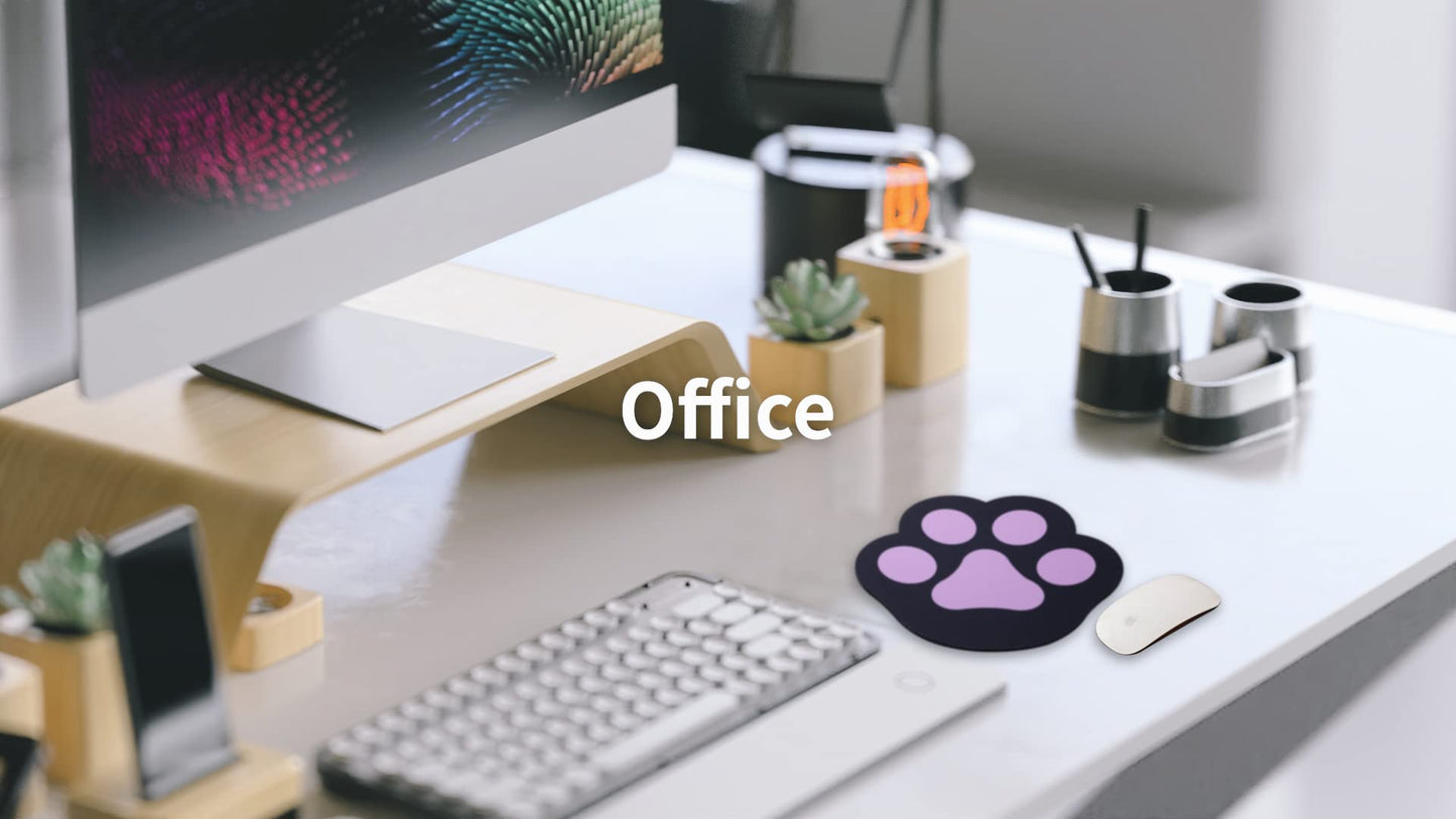 Mauspad Katzenmotiv, Mousepad Schreibtischzubehör Nette Office Gaming Laptop Mausmatte Schwarz