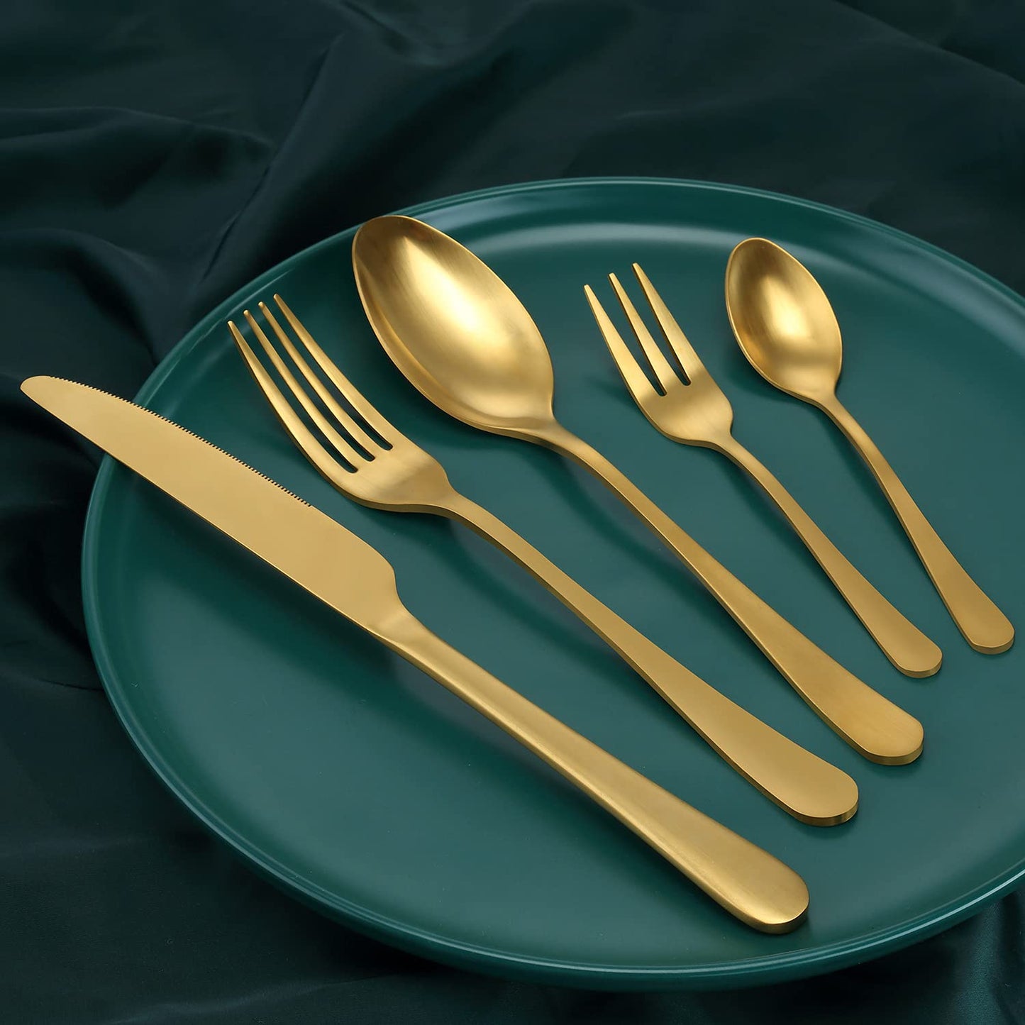 BEWOS Besteck Set für 6 Personen, 30 teilig Essbesteck Set inkl. Messer, Gabel, Löffel, Besteck Edelstahl Spiegelpoliert, Spülmaschinenfest