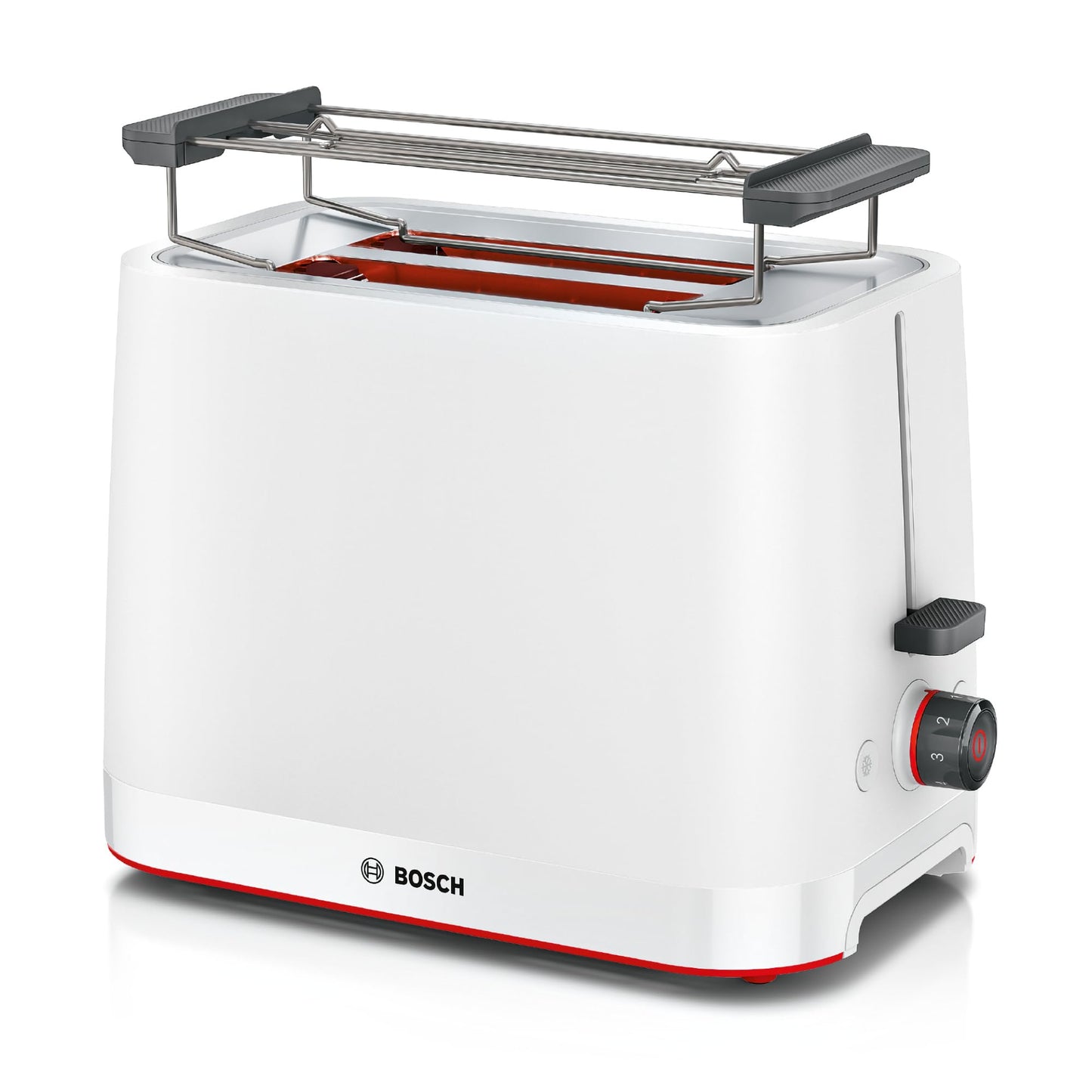 Bosch Kompakt Toaster MyMoment, integrierter Brötchenaufsatz, mit Auftaufunktion, mit Abschaltautomatik, Liftfunktion, Brotzentrierung, perfekt für 2 Scheiben, 800 Watt, Schwarz matt