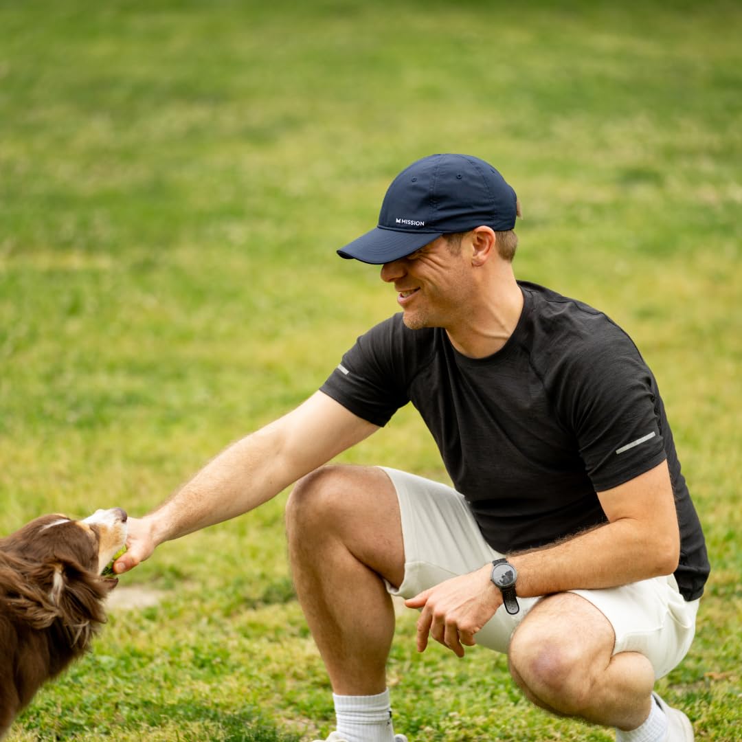 MISSION Cooling UPF Performance Hat - Unisex One Size Cap for Workouts, Golf & Running - Sweat & Water Activated Technology