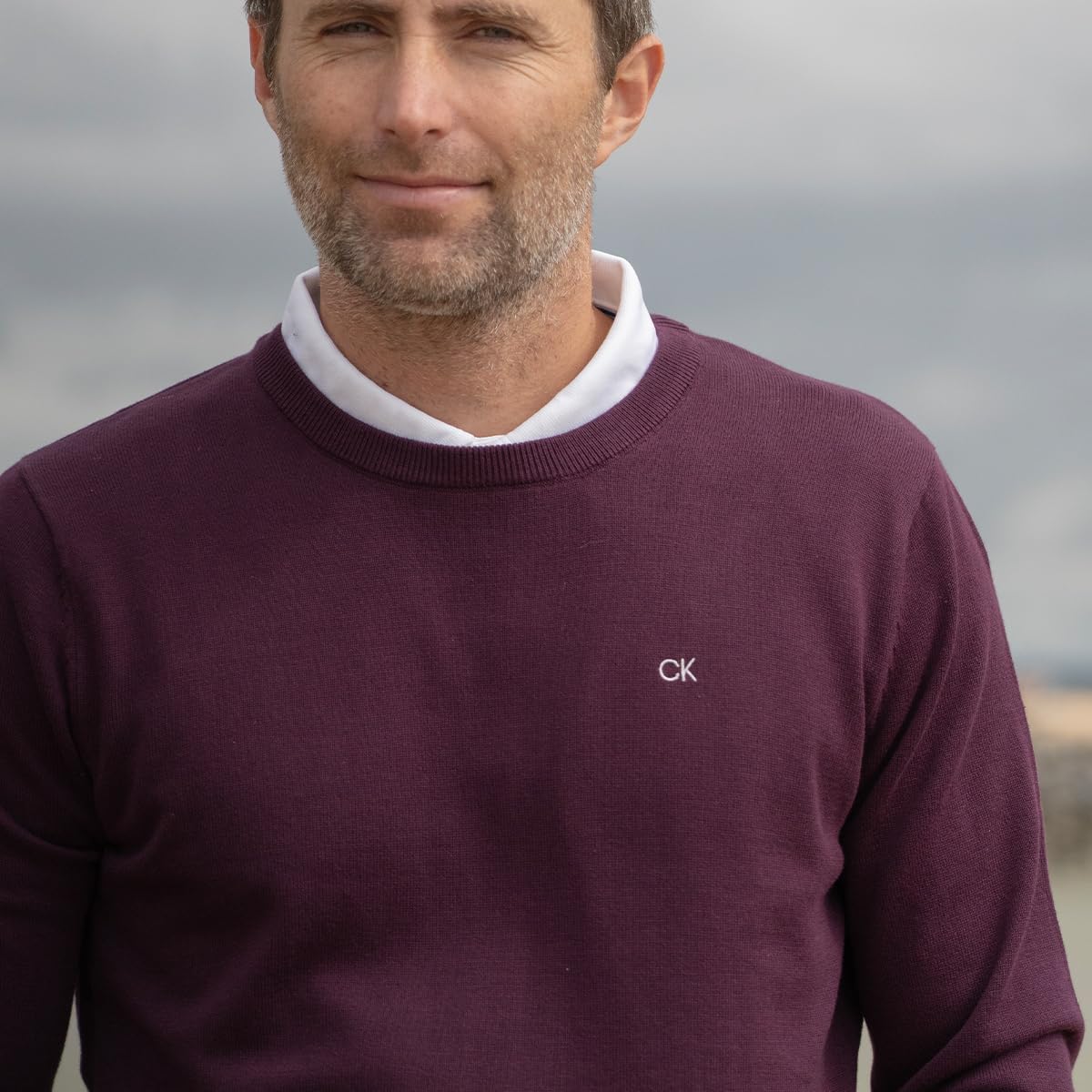 Calvin Klein Men’s Crewneck Sweater – Soft Cotton Knit Pullover