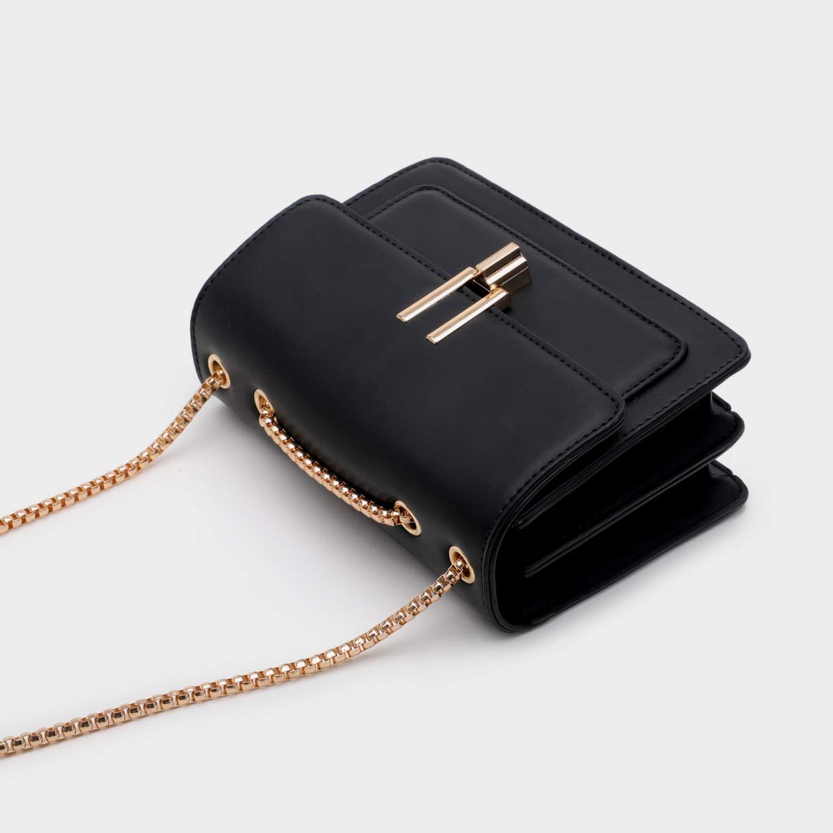 Color-Block Chain Shoulder Bag
