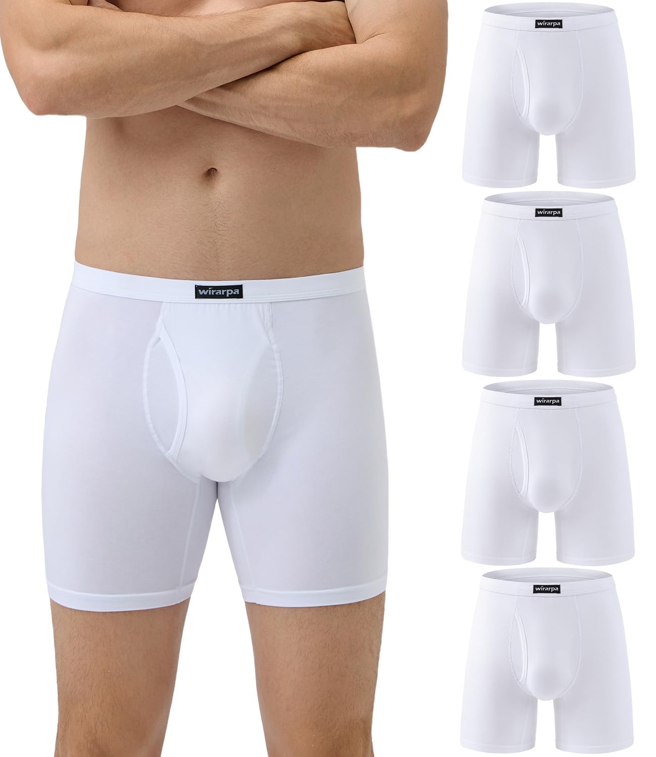wirarpa Men’s Boxer Shorts (4-Pack)