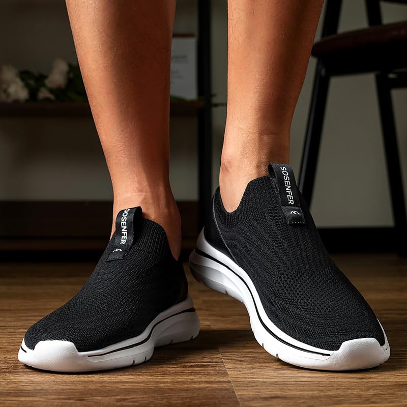 Sosenfer Men’s Slip-On Sneakers – Ultra-Lightweight Shoes