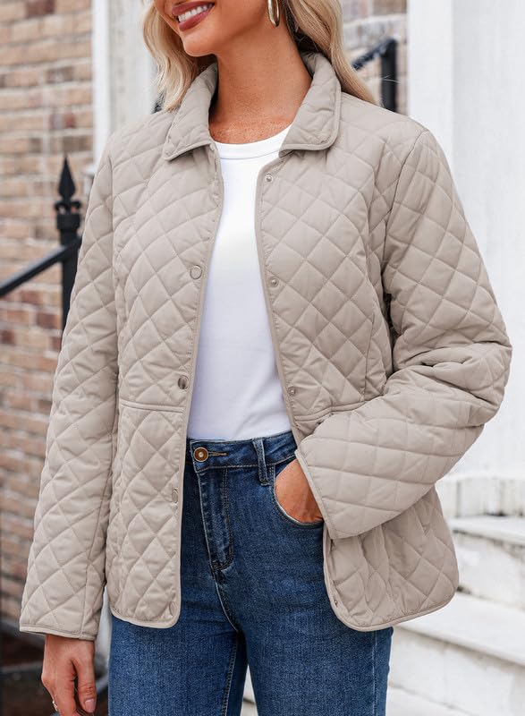 Dokotoo Women’s Quilted Winter Jacket – Warm Puffer Coat with Pockets