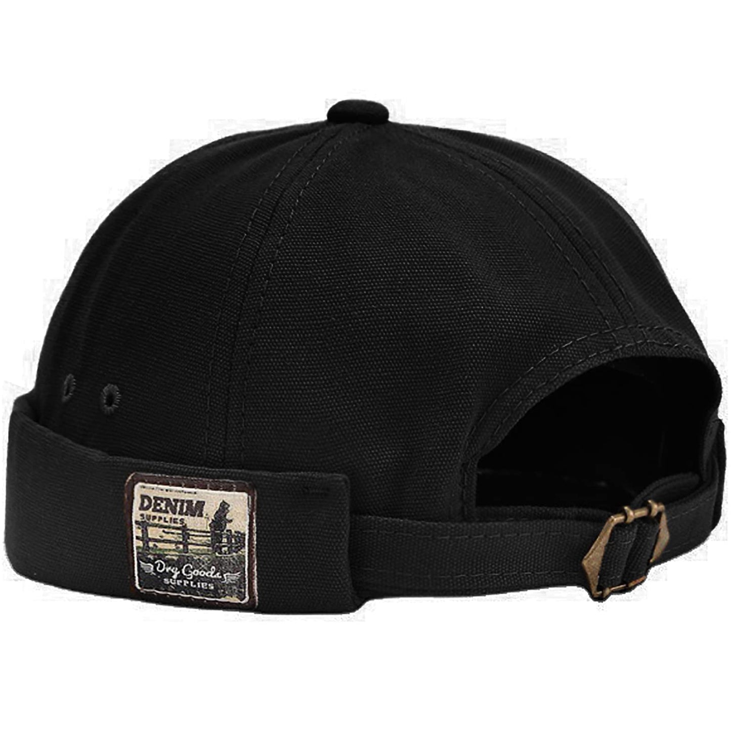 XYIYI Herren Dockermütze Brimless Hat Schädelkappe Arbeiter Matrosenmütze Gerollte Manschette Retro Beanie Mütze