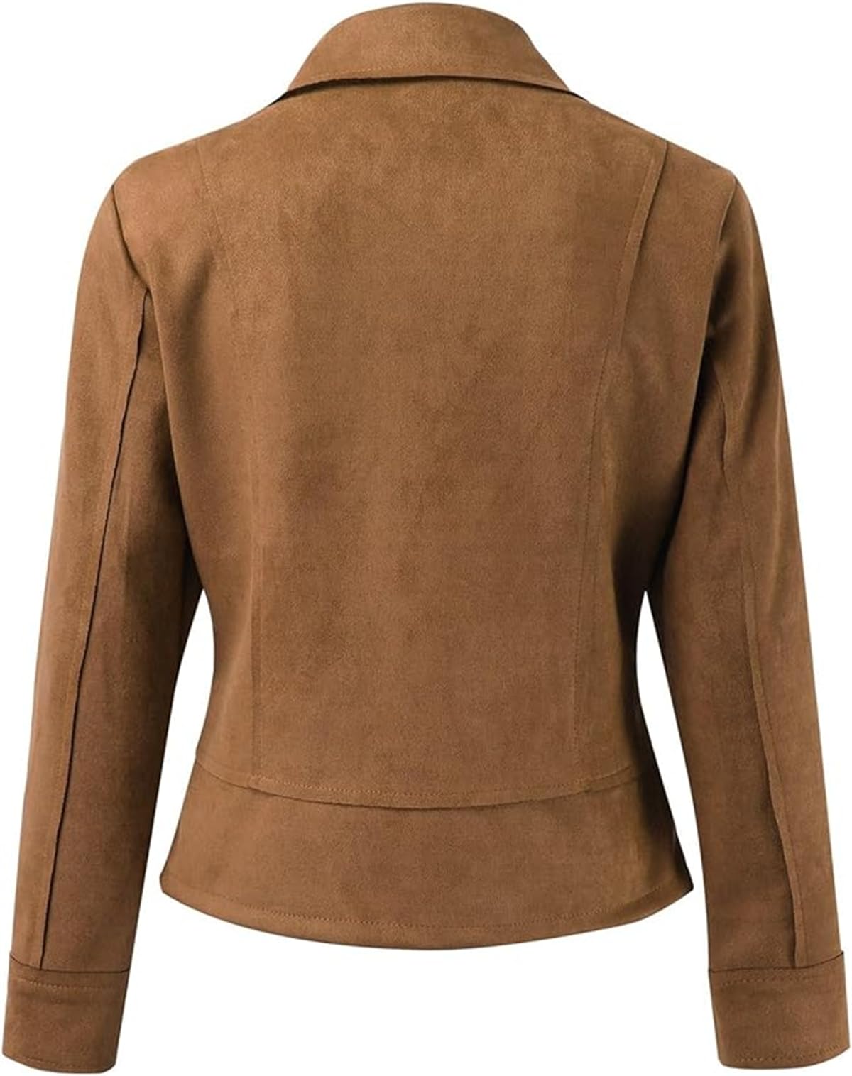 Women's Short Moto Biker Jacket – Lightweight Transitional Coat