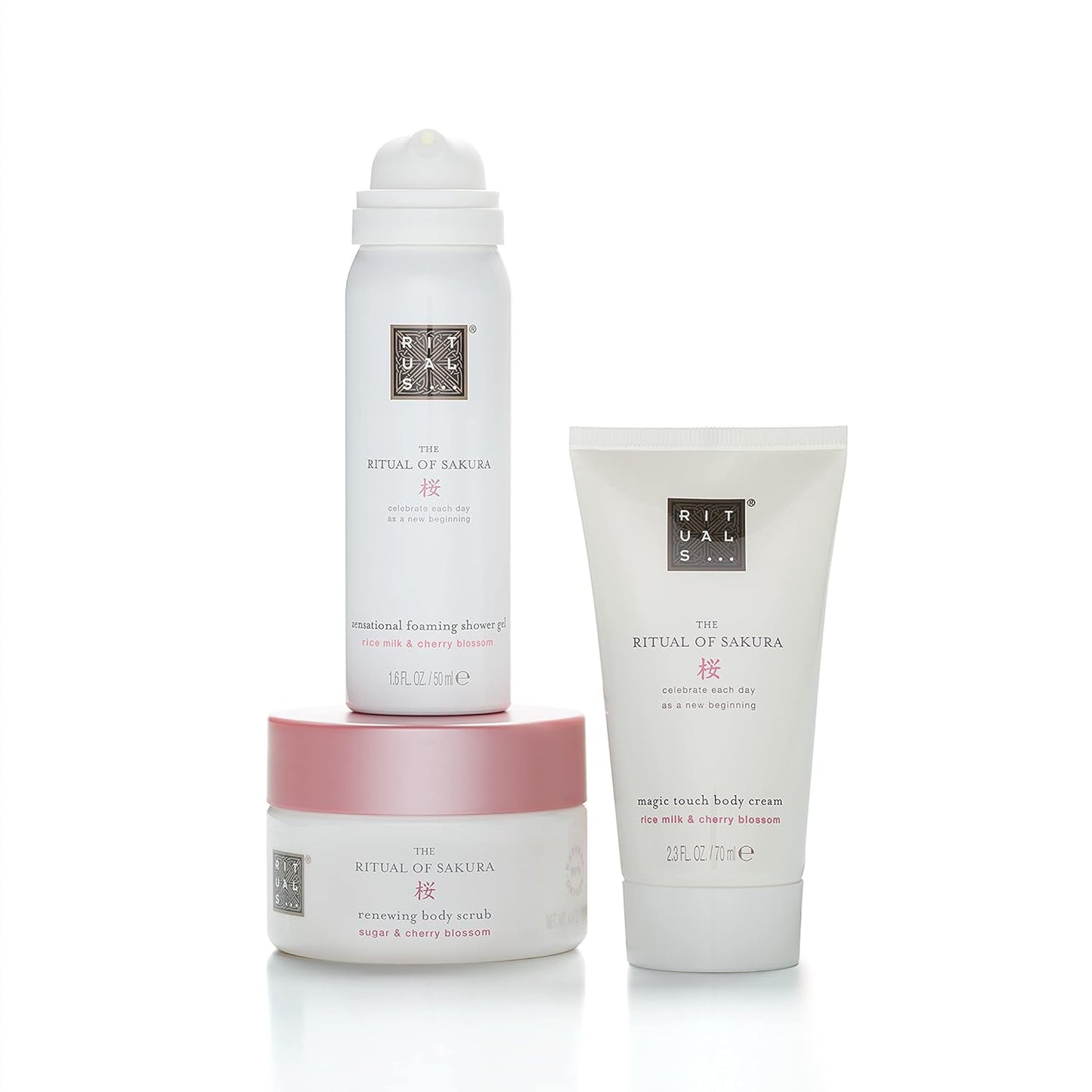 RITUALS Gift Set for Women The Ritual of Sakura (Sample Size) Nourishing & Skin-Renewing Care with Rice Milk & Cherry Blossom