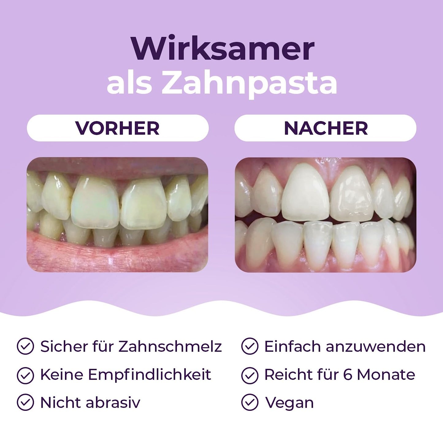OnlySmile Teeth Whitening Powder – Zahnaufhellung Testsieger 2024 – Zahnpulver für Weiße Zähne – Bleaching Zähne gegen Zahnverfärbungen – Zahnbleaching & Aufhellung – Zähne Bleaching Zuhause