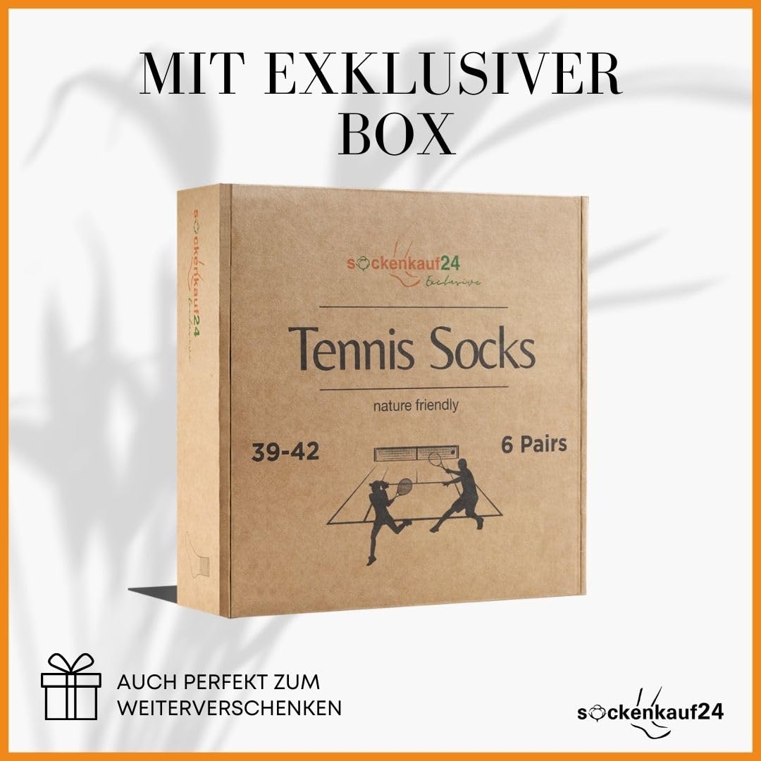 Women's Tennis Socks (6 Pairs) Sports Socks with Reinforced Heel & Toe
