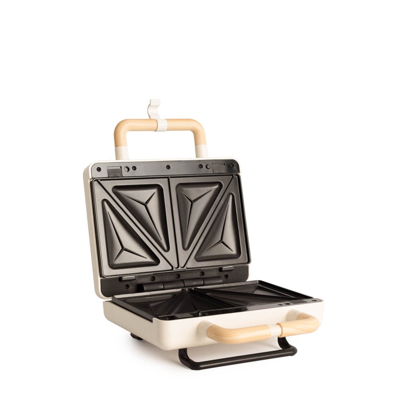 CREATE/STONE STUDIO/Sandwichmaker und Waffeleisen in Rosa-Barbie / 2 austauschbare Antihaftplatten, 1 Scheibe, 100º Offnung, BPA-frei, 105º Öffnung, Cool-Touch-Griff, 600W